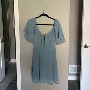 Blue ruffled Lulu’s dress NEW